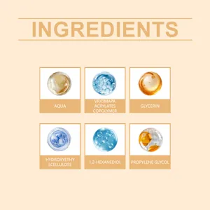 Vista detallada de los ingredientes clave del lápiz delineador marrón resistente