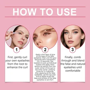 Guide étape par étape pour appliquer des faux cils segmentés avec instructions