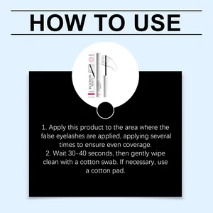 Guide détaillé sur l'utilisation du dissolvant pour cils Zephoco pour le nettoyage