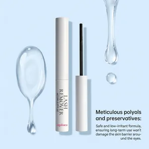 Dissolvant de cils doux avec formule sûre, méticuleuse et peu irritante pour les yeux.