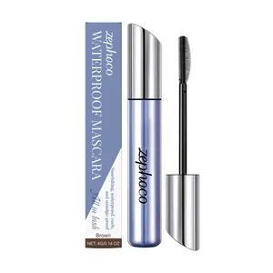 Langanhaltende, wasserfeste braune Mascara mit Präzisionsbürste und Einzelhandelsverpackung