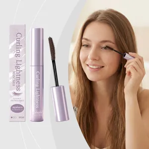 Mascara marron Zephoco pour courbure et longueur avec détail d'application