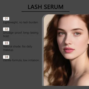 Detaillierte Wimpernserum-Eigenschaften mit wischfester und sanfter Formel