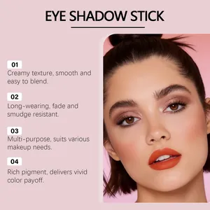 Detailansicht eines schimmernden Creme-Lidschattens bei einem professionellen Model