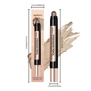 Dimensions précises du crayon fard à paupières zephoco or champagne avec échantillon