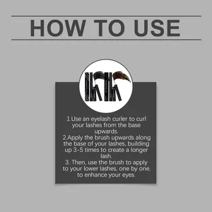Detailed how to use guide for zephoco waterproof curling mascara for long natural lashes