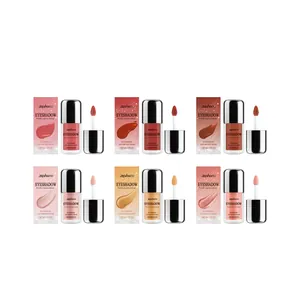 Coffret d'ombres à paupières liquides pailletées Zephoco six teintes