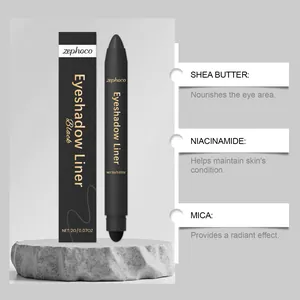 zephoco black 2-in-1 eyeshadow liner with shea butter and niacinamide for eye care