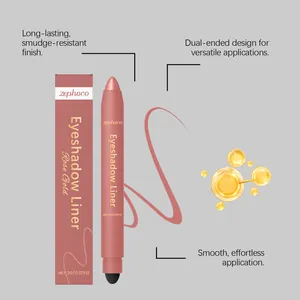 Detail of Zephoco dual-ended eyeshadow liner with long-lasting smudge-proof finish.