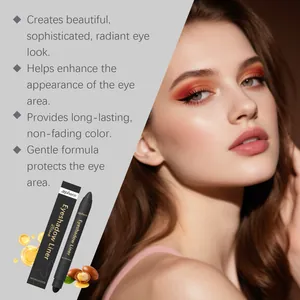 Detail view of Zephoco black 2-in-1 eyeshadow liner showing radiant eye makeup effect
