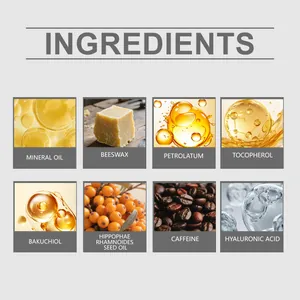 Lista detallada de ingredientes del contorno de ojos con cafeína y bakuchiol