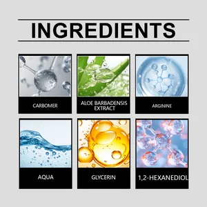 Close-up of ingredients like Aloe and Glycerin in the eyelash cleansing care kit.