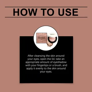 Detailed steps for correctly applying Zephoco multi-chromatic shimmer eye shadow
