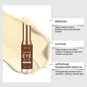 Beneficios de los ingredientes de EELHOE Stick de Ojos con Cafeína y textura.