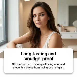 Nahaufnahme eines Models, das den langanhaltenden Effekt des Lidschattens zeigt