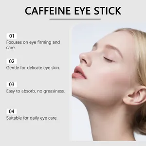 Detalle del stick de cafeína para reafirmar y cuidar la delicada piel del ojo
