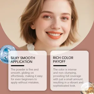 Detail of silky smooth eyeshadow showing intense color payoff and easy application