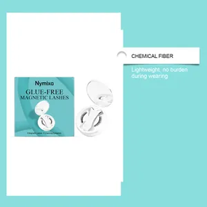 Set di ciglia magnetiche Nymixa senza colla in fibra chimica leggera professionale