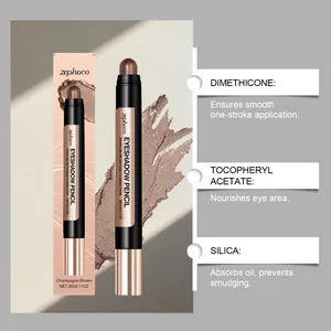 Crayon ombre à paupières scintillant champagne brown Zephoco et ses ingrédients