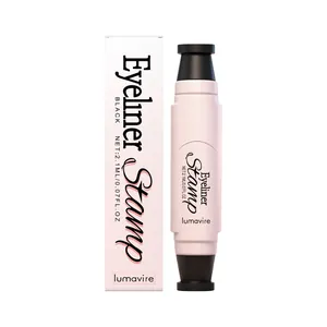 Waterproof Eyeliner Stamp Pen Dual Ended Long Lasting Smudge Proof Eyeliner Black Brown Smooth Eye Makeup Tool For Women