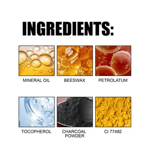 Macro view of natural ingredients in light brown liquid eyeliner for smooth application