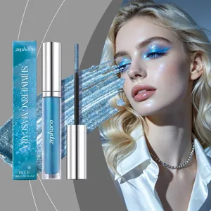 Shiny Glitter Mascara Shimmering Eye Makeup Long Lasting Quick Dry Waterproof Sparkly Lash Gel for Women Party Festival
