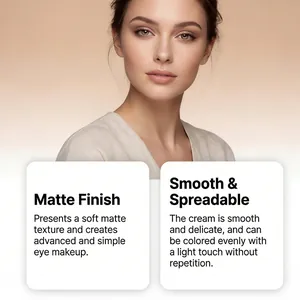 Detail showing the soft matte texture of the silk eyeshadow stick for daily makeup.