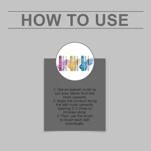 Instructional guide on how to use Zephoco shimmering mascara for glamorous eye makeup