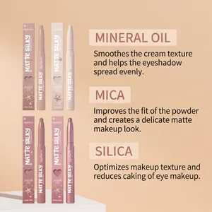 Zephoco matte zijdeachtige oogschaduwsticks met details over mineralen, mica en silica