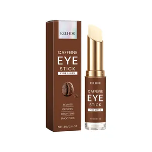 Barra de Crema para Ojos con Cafeína Revitalizante Desinflamatoria Iluminadora Alisadora Reafirmante Cuidado Diario de Ojos Portátil