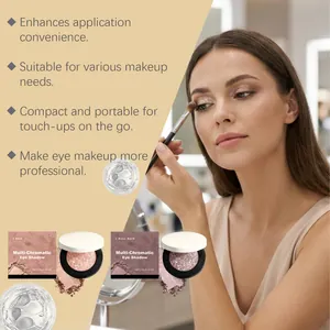 Nahaufnahme von glitzerndem Lidschatten für ein professionelles Augen-Make-up im Detail