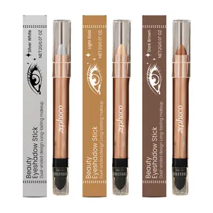 Zephoco Ombretto in Stick a Doppia Punta Star Diamond Lunga Durata Brillante Glitter Pigmento Naturale Impermeabile Trucco Occhi in Stick