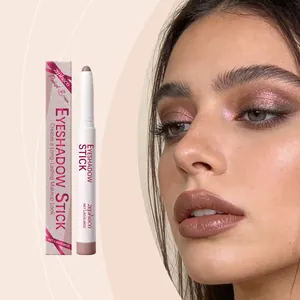 Zephoco Pinkish Brown Eyeshadow Stick Silky Soft Matte Finish Eye Makeup Pen For Natural Daily Look Long Lasting Eye Shadow