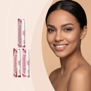 Zephoco Silky Matte Eyeshadow Stick Long Lasting Waterproof Eye Shadow Pen Nude Pink Brown For Daily Makeup Beauty Tool