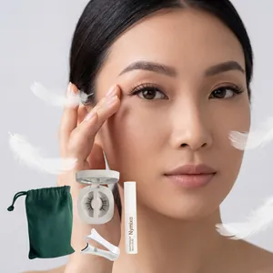 Juego de Pestañas Postizas Magnéticas Nymixa Sin Pegamento Reutilizables Pestañas Magnéticas Rizadas Naturales Con Gel Fijador Pinzas y Bolsa de Almacenamiento para Maquillaje de Mujer