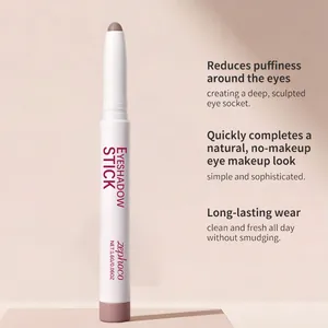 Detailed view of Zephoco pink brown eyeshadow stick showcasing long-lasting wear features