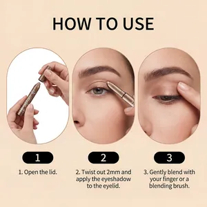 Schritt-für-Schritt-Anleitung für den zephoco Perlmutt-Lidschattenstift für natürlichen Look