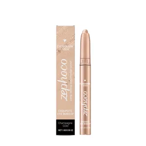 Professioneller zephoco Perlglanz Lidschattenstift in Champagnergold mit eleganter Box