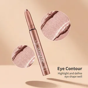 Detailansicht der cremigen Textur des Zephoco Shimmer Lidschatten-Sticks in Rosa