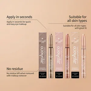 zephoco schimmer-lidschatten-stick-set in champagner-tönen für schnelles augen-makeup