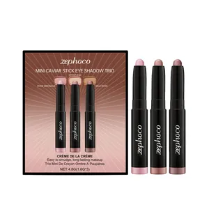 Set Zephoco Mini Caviar Stick Trío de sombras de ojos en crema de larga duración