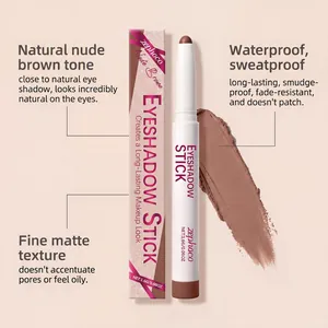 Zephoco nude brown matte eyeshadow stick featuring a waterproof and long-lasting formula