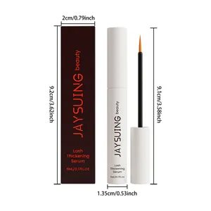 Wimpernserum Maße zeigen Produkt- und Boxgröße in cm und Zoll für genaue Detailansicht
