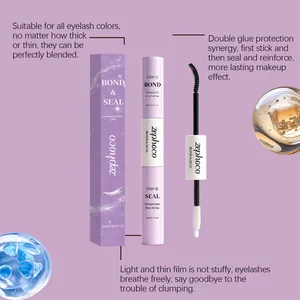 Zephoco dual-ended bond and seal eyelash glue with waterproof long-lasting formula