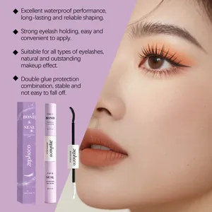 Professional double-ended eyelash bond and seal for long-lasting waterproof makeup