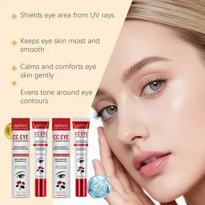 Detalle de la crema CC para ojos Zephoco con SPF 20 y beneficios de Centella Asiatica