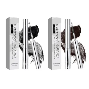 Waterproof Curling Mascara Long Lasting Smudge Proof Smooth Black Brown Mascara Eye Makeup For Women Daily Party Cosmetic