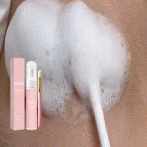 Kit mousse nettoyante pour cils VIARELINE avec texture mousse et brosse incluse