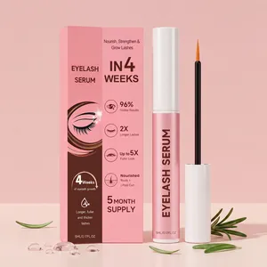 Professionelles Wimpernserum Rosa Wimpernverstärker Für Längere Dickere Wimpern Pflegende Augenbehandlung Schönheit Für Frauen