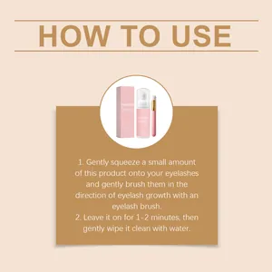 Instructions détaillées sur l'utilisation du shampooing pour cils Viareline pour le nettoyage